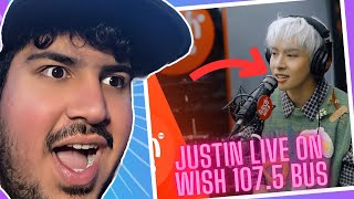 HE IS SO GOOD! | JUSTIN - SURREAL LIVE ON WISH 107.5 BUS REACTION