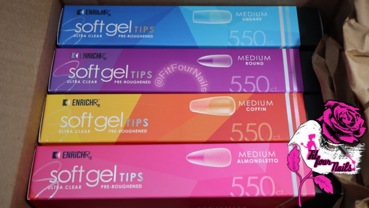 Kupa EnrichRx Soft Gel Tips Haul - Nails Tutorial