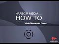 Vixia menu and focus  harbor media how to