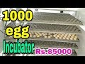 1000 egg automatic incubator|