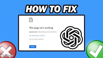 Chat Gpt Too Many Redirects Fix | How to Fix Chatgpt Too Many Request Error
