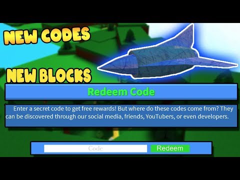 2 New Codes New Blocks Build A Boat For Treasure Roblox Youtube