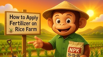How to apply Fertilizer on Rice Farm step by step guide explained by My Monkey Tutor