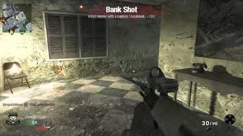 Black Ops - Random amazing tomahawk across map kill! MUST SEE! + BOUNCE!