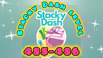 Stacky Dash Unleashed: Jaw-dropping Gameplay on Levels 485-486 !👍#mobilegameroom #gameplay