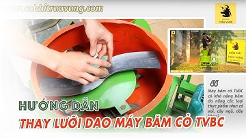 HƯỚNG DẪN THAY LƯỠI DAO CÁC DÒNG MÁY BĂM CỎ TVBC NHANH CHÓNG DỄ DÀNG