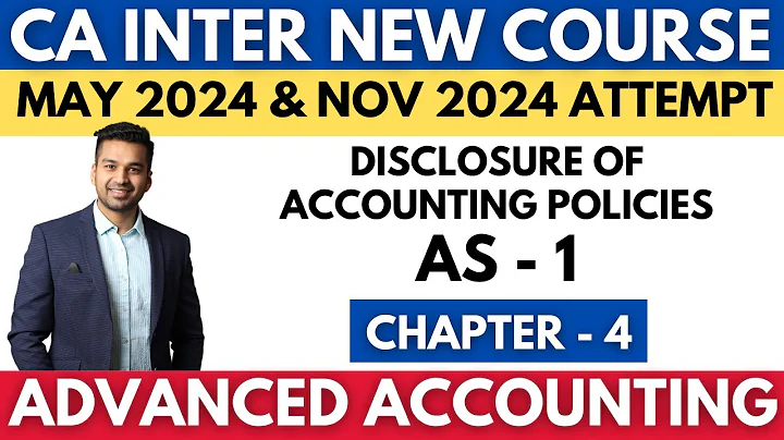 AS - 1 | Disclosure of Accounting Policies | Ch - 4 | CA INTER Advanced Accounting | CA Parag Gupta