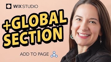 Add Your Saved Global Section to Website | Wix Studio Tutorial