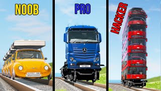 NOOB vs PRO vs HACKER #49 - Beamng drive