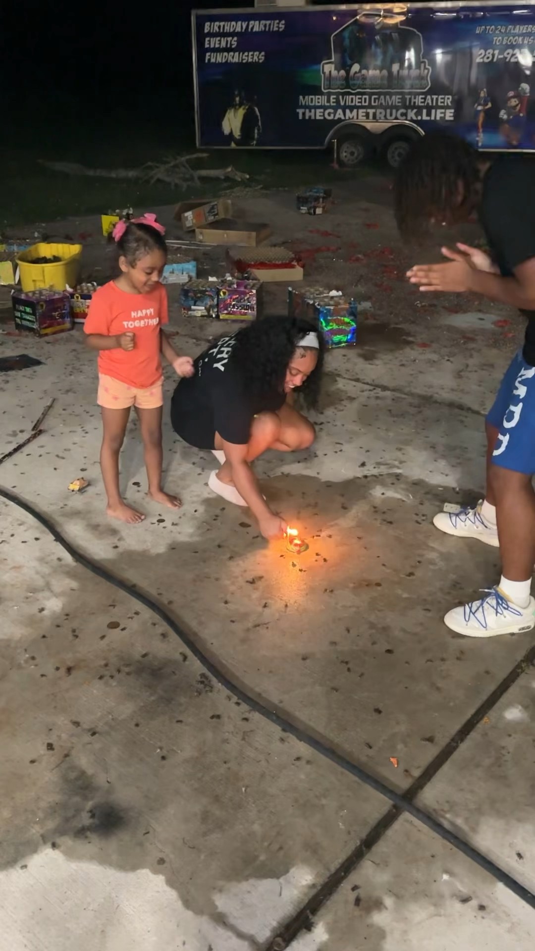 Dad gets mad at mom for popping fireworks #shorts