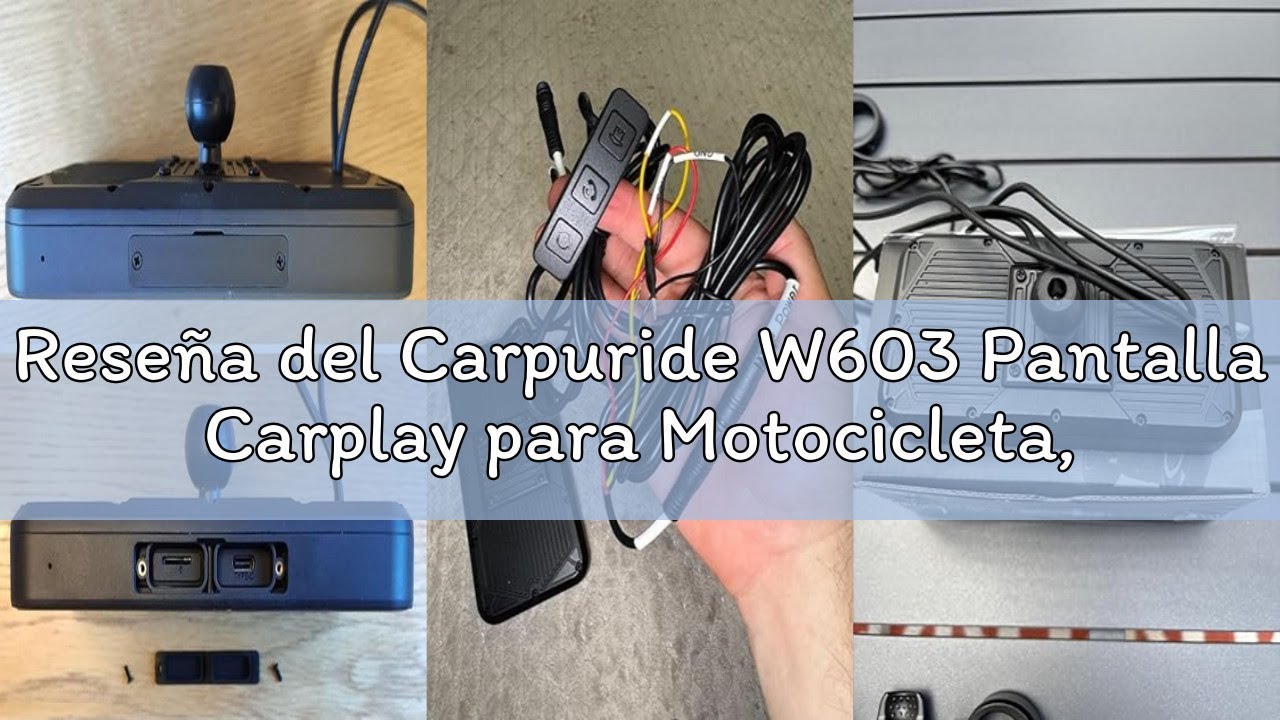 Reseña del Carpuride W603 Pantalla Carplay para Motocicleta, CarPlay ...