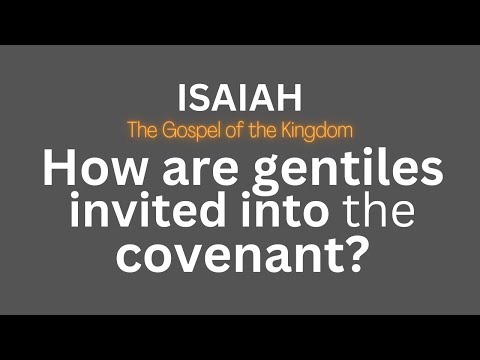 What are the terms of the covenant for gentiles?