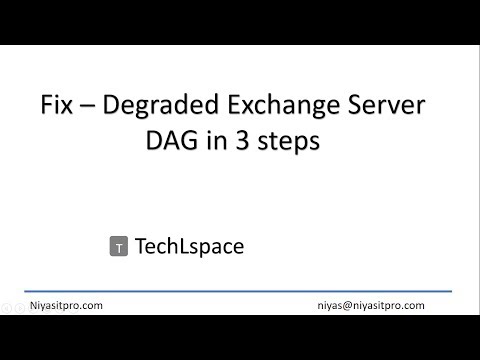 How to Fix Degraded Exchange Server DAG - 3 steps