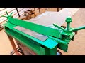 آلة ثني الصفائح المعدنية المصنوعة يدويا | Manual sheet metal bending machine @فن اللحام welding