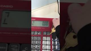 Closing out cash register