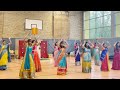 Indian girls dance at germany  dussehrabathukamma festival