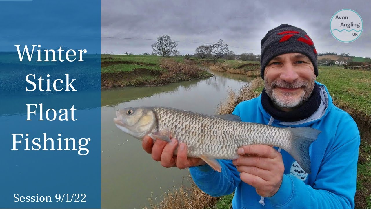 Stick Float Fishing - Winter Small River Trotting - Chub, Dace & Roach - 9/1/22 (Video 292)