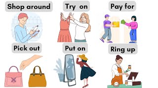 40+Essential Shopping Phrasal Verbs You Need to Know | Shopping Phrasal Verbs #english#trending.