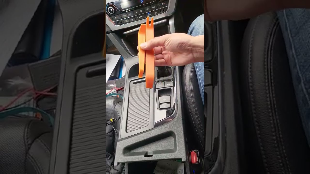 Instruction How To Remove Center Console Panel Hyundai Sonata 2015