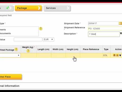 DHL Intraship: A how to guide to shipment and pickup creation