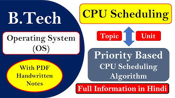 Priority Based CPU Scheduling Algorithm with example | Operating System