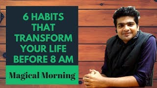 6 habits that will transform your life before 8am #Miracle Morning - Hal Elrod