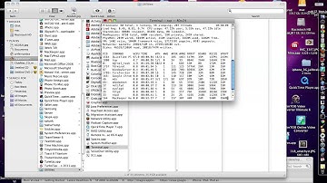 mac osx  view running applications from command line & kill them too
