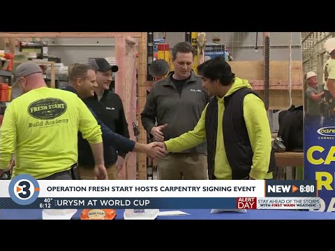Operation Fresh Start hosts carpentry 'signing day' event