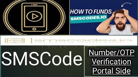 SMSCodes OTP Number Verification Side | Code Verification Number Pannel | Portal Code Verification