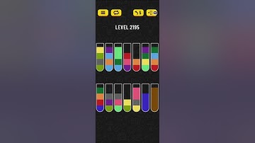 Water sort puzzle level 2185