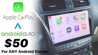 How to get WIRELESS CarPlay & Android Auto on ANY Android Head Unit Cheap! Lexus is250 | Carlinkit