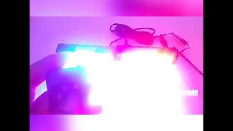 strobo 6 mata 3 warna 12 mode remote fideral signal