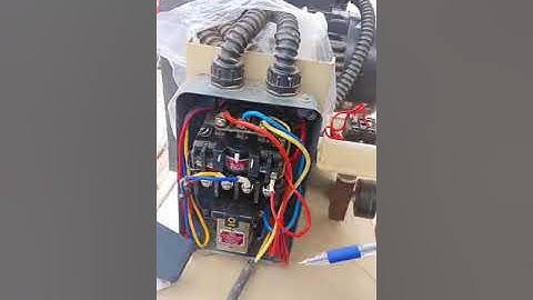 Dol starter connection with pressure switch auto stop