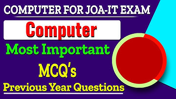 Previous year Most Important Questions for HPSSSB Junior Office Assistant-IT (JOA-IT) | Computer mcq