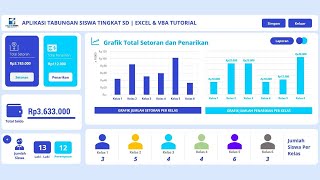 FULL TUTORIAL APLIKASI TABUNGAN SISWA SEDERHANA | EXCEL VBA