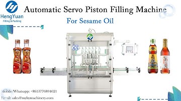 Sesame Edible Oil Automatic Servo Piston Bottle Filling Machine