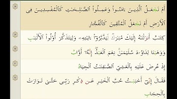 SURATUL SURATUL SAD 38 BY SHEIKH ABDUL RAHMAN AS-SUDAIS..سورة ص 38 للشيخ عبدالرحمن السديس
