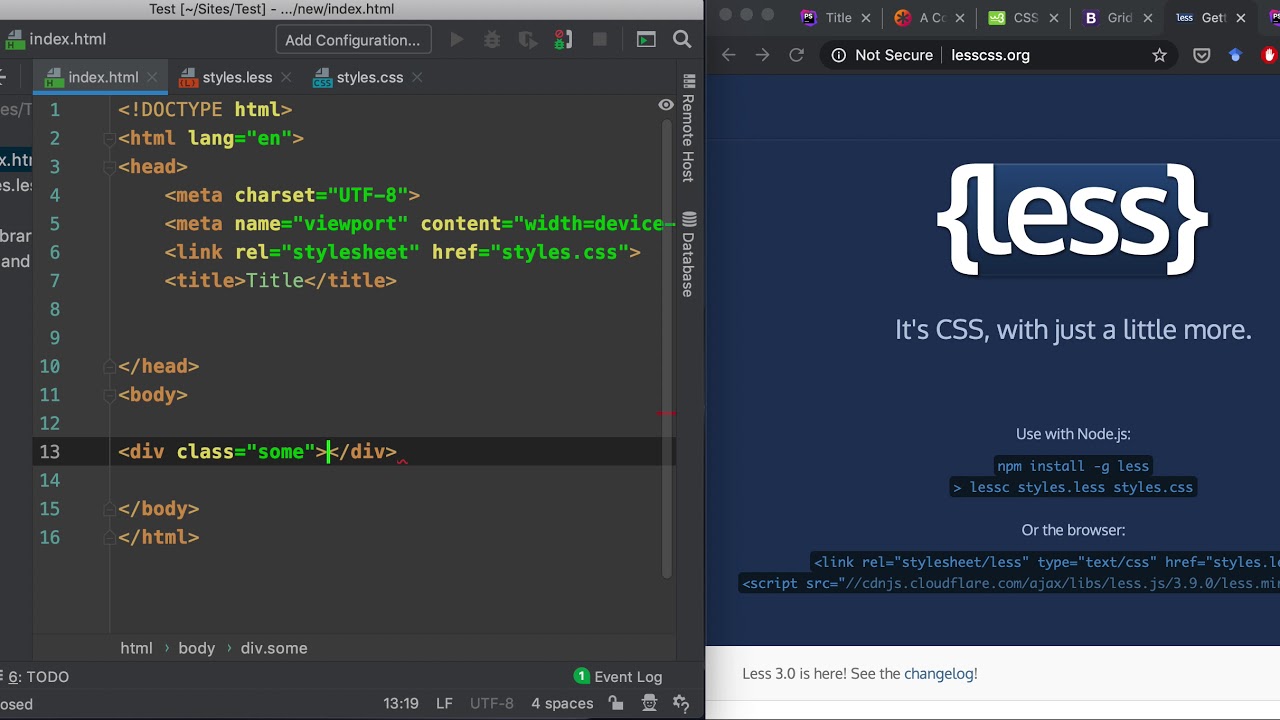 Less / SCSS для спрощення верстки / CSS - YouTube