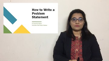 How to write a problem statement