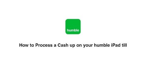 Processing a Cash Up on your humble Till on an iPad
