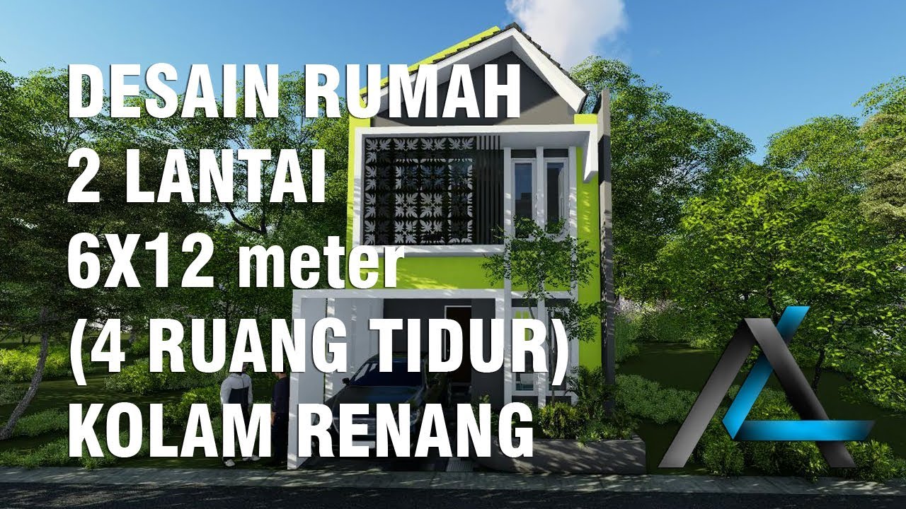 Desain Rumah6122 Lantaikolam Renang4 Ruang Tidurwow Youtube