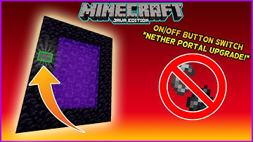 Minecraft Redstone Tutorial - Nether Portal ON and OFF Switch!