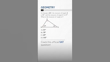 Find Angle A in Triangle ABC FAST! SAT Math Geometry #Shorts #satmath #satexam