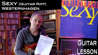Sexy (riff) (Westernhagen) - Gitarre / Guitar - Lesson / Tutorial