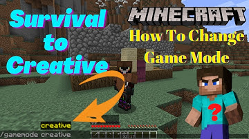 How to Change  Survival Mode to Creative Mode in Minecraft java edition | BtoWin.