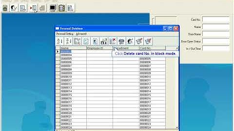 Pegasus Access Control Software(PST-ADV-E-ELE) - Delete card number in block mode