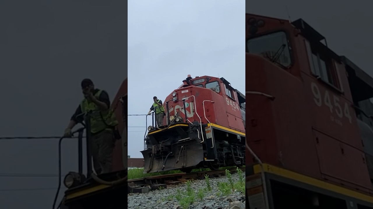 CN 509 Going to Pick up some Autoracks at Eastern Passage, Nova Scotia. 