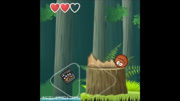 Red Ball 4 Basketball push Forest square in water