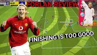 His Finishing Is Too Good | Iconic D. Forlan 99 Rated Review | PES 2021 Mobile
