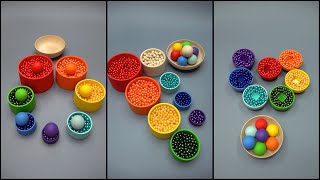 Mesmerizing Bead Fountain ✨ Marble Music Magic 🎶Colorful Ball Harmony 🌈 Reverse Bead Magic